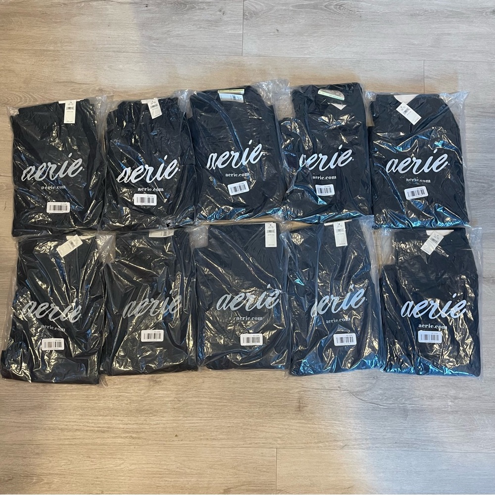 (4 pieces) Aerie Offline OG Super Flare Foldover Hi-Rise Leggings - Picture 3 of 8